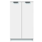 Shoe Cabinet White 59x35x100.5 cm Engineered Wood 811439