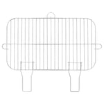 Charcoal BBQ Grill with Wheels Black Steel 315386