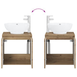 Bathroom Furniture Set 2 pcs Artisan Oak Engineered Wood 3404093