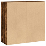 Bookcase Smoked Oak 80x30x77 cm Engineered Wood 857926