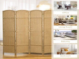 6 Panel Folding Room Divider, Freestanding Privacy Screen for Living Room, Bedroom and Office, 240 x T3398P344325