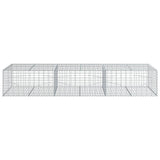 Gabion Basket with Cover 300x100x50 cm Galvanised Iron 3295180