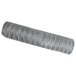 Hexagon Fence Silver 0.5 x 100 m Galvanised steel 42005743