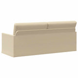 3 Seater Sofa Cream 190 x 81 x 82 cm Fabric 42041113