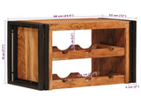 Wine Rack Brown 60 x 45 x 33 cm Solid Acacia Wood 4104755