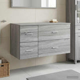 Bathroom Furniture Set 2 pcs Grey Sonoma Engineered Wood 3404021