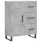Highboard Concrete Grey 69.5x34x180 cm Engineered Wood 3195927