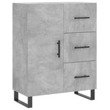 Highboard Concrete Grey 69.5x34x180 cm Engineered Wood 3195927