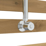 Outdoor Shower 205.5 cm Solid Acacia Wood and Stainless Steel 903119