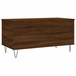 ZNTS Coffee Table Brown Oak 90x44.5x45 cm Engineered Wood 830979