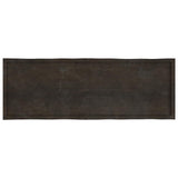 Table Top Dark Brown 180x60x cm Treated Solid Wood Live Edge 364045