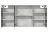 Bathroom Mirror Cabinet Concrete Grey 100 x 14.5 x 70 cm 889122