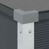 Planter Anthracite 100 x 45 x 90 cm Galvanised Steel 42018230