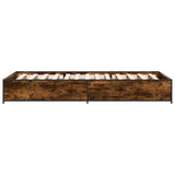 Bed Frame Smoked Oak 80 x 200 cm Engineered Wood 8009138