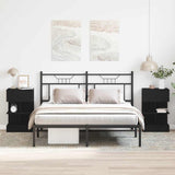 Bedside Cabinet 2 pcs Black Oak 40 x 35 x 65 cm Engineered Wood 862700