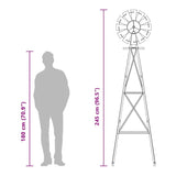 Windmill Grey 84 x 68 x 245 cm Iron 42013609