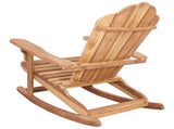 Garden Adirondack Rocking Chair Natural Solid Teak wood 42041358