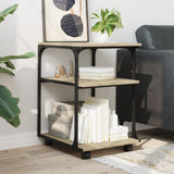 Printer Stand 3-Tier Sonoma Oak 43x48x64 cm Engineered Wood 842277