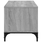 TV Cabinet Grey Sonoma 102x40x41 cm Engineered Wood and Powder-coated Steel 842414