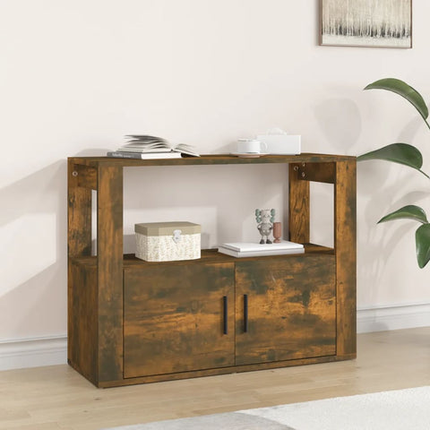 ZNTS Sideboard Smoked Oak 80x30x60 cm Engineered Wood 819457