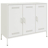 ZNTS Sideboard White 100.5x39x79 cm Steel 843029