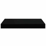 Floating Wall Shelves 4 pcs Black 40x23.5x3.8 cm MDF 323828