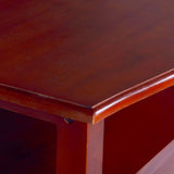 ZNTS Coffee Table Classical Brown 90x50x40 cm Solid Mahogany Wood 288871