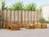 Sofa Sets 10 pcs Natural Solid Acacia Wood 3375534