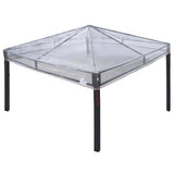 Gazebo Cover Replacement Transparent 300 x 300 x 26 cm PVC 42008408