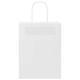 Paper Bags 250 pcs with Handles White 21x11x28 cm 4101615