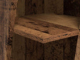 Corner Cabinet Old Wood 27.5x27x102cm Engineered Wood 889853