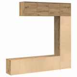 Book Cabinets 3 pcs Artisan Oak Engineered Wood 3328550