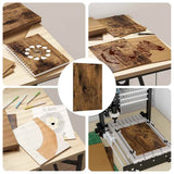 Decor Panels 150 pcs Smoked Oak 21 x 30 x 0.27 cm 885573