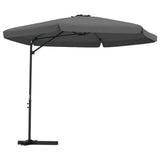 Garden Parasol with Steel Pole 300 cm Anthracite 47314