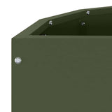 Planter Olive Green 60 x 30 x 35 cm Steel 883699