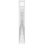 U-shape Gabion Basket with 7 Posts Iron 740x20x150 cm 151287