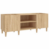 Record Cabinet Sonoma Oak 121x38x48 cm Engineered Wood 831928