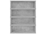 CD Storage Rack 4 pcs Concrete Grey 40 x 17 x 17 cm 8012717