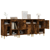 Sideboards 3 pcs Smoked Oak 60x35x70 cm Engineered Wood 3185740