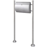 Mailbox on Stand Stainless Steel 271745