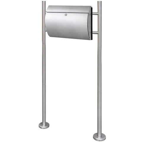 Mailbox on Stand Stainless Steel 271745