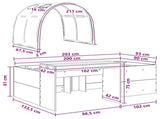 Bed with Tunnel 3 pcs Artisian Oak and White Engineered Wood 3423659