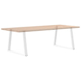 Dining Table Legs V-Shape 2 pcs White 100x cm Steel 4012581