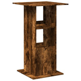 Bar Table with Storage Smoked Oak 60x60x102 cm Engineered Wood 854332