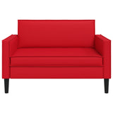 XXL Armchair Red Faux Leather 42043534