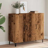 Sideboard Old Wood 90x34x80 cm Engineered Wood 856892