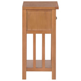 Magazine Table with Drawer 35x27x55 cm Solid Oak Wood 289182