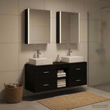 Bathroom Furniture Set 5 pcs Black Oak 3406808