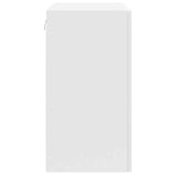 Kitchen Wall Cabinet Porto High Gloss White Engineered Wood 854069
