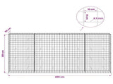 Gabion with 5 mm Wire and 10x10 cm Mesh 400x50x200 cm 3465266